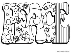 236x177 Free Printable Peace Adult Coloring Page. Download It In Pdf