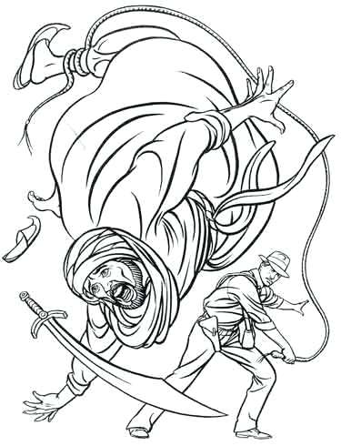 375x490 Indiana Jones Coloring Pages Colouring Bookatre Raiders