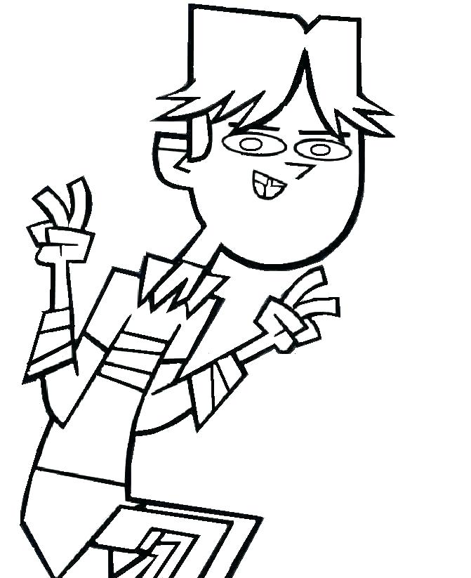 671x823 Total Drama Island Coloring Pages Red Coloring Pages Island