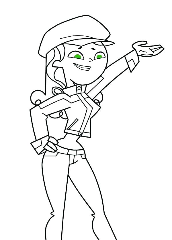 600x839 Total Drama Island Coloring Pages Total Drama Coloring Pages Total