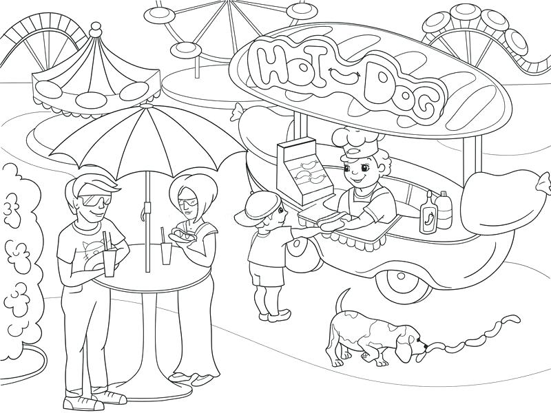 800x600 Amusement Park Coloring Pages Download Amusement Park Coloring