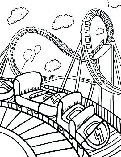 392x507 Amusement Park Coloring Pages Unique Of Theme Park Coloring Pages