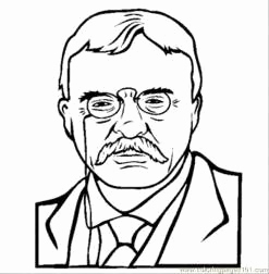 247x252 Theodore Roosevelt Coloring Page Pics Teddy Roosevelt Coloring