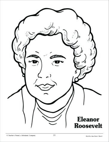 365x473 Eleanor Roosevelt Coloring Page Clip Art Eleanor Roosevelt
