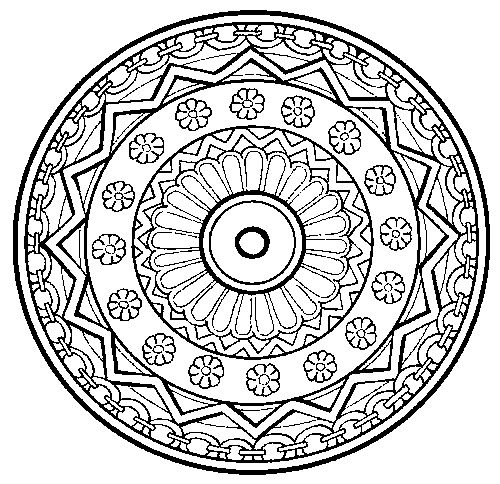 500x484 Therapeutic Coloring Pages For Children Art Therapy Mandalas Alot