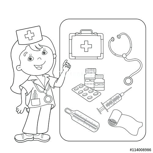 500x500 Thermometer Coloring Page Coloring Page Outline Of Cartoon Doctor