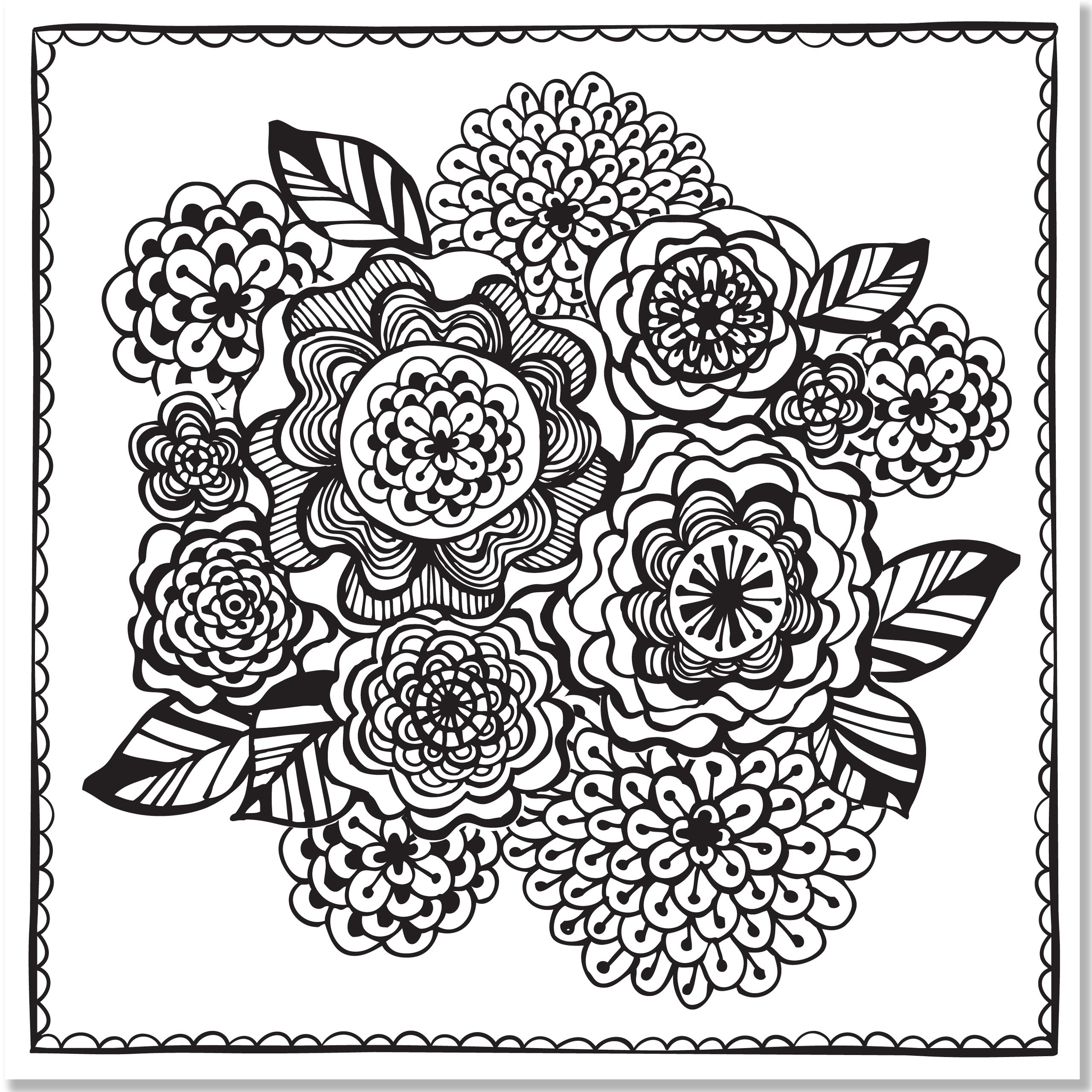 2560x2560 Joyful Designs Adult Coloring Book (31 Stress