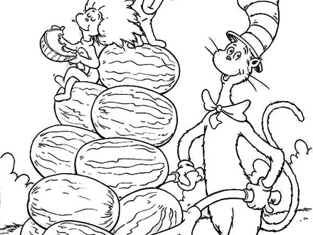 Thing 1 And Thing 2 Coloring Pages To Print