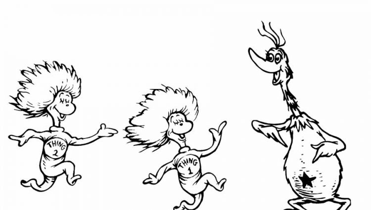 750x425 Thing 1 Thing 2 Coloring Pages Thing 1 Thing 2 Coloring Pages Free