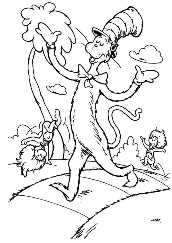 600x847 The Cat In The Hat And His Companion Thing One And Thing Two