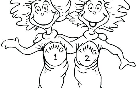 469x304 Thing 1 Coloring Page Collection Coloring Sheets Thing 1 Coloring