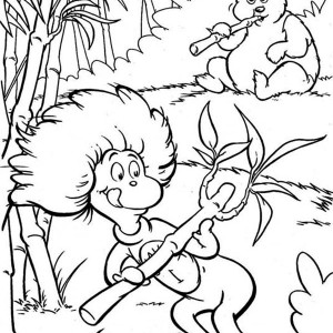 300x300 Dr Seuss The Cat In The Hat Being Pulled By Sally And Her Brother