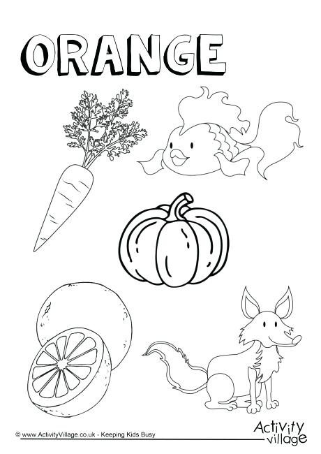 460x650 Orange Things Colouring Page As Well As Orange Leaf Coloring Pages