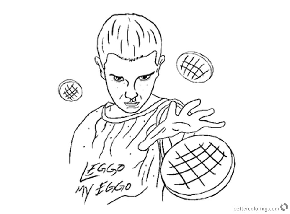 950x700 Stranger Things Coloring Pages Eleven Work By Nate Farro