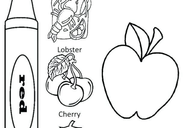 612x425 Color Red Coloring Pages Color Red Coloring Pages Lobster Coloring