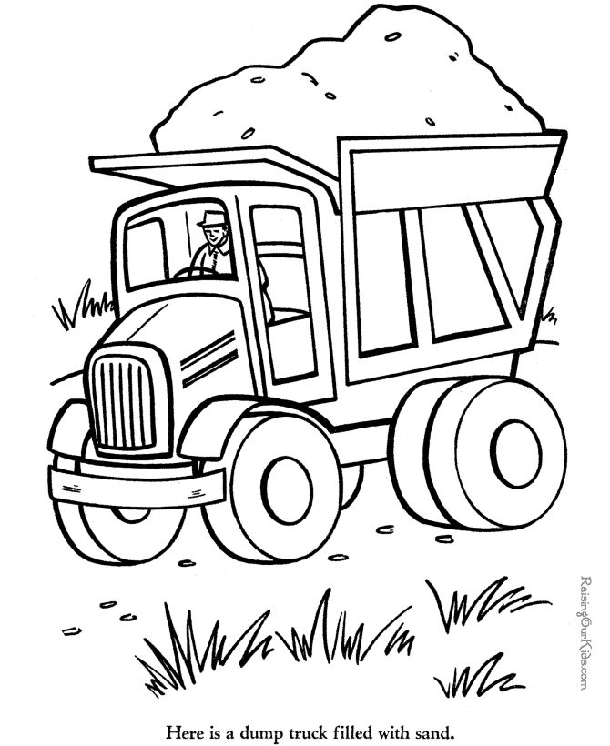Things That Go Coloring Pages