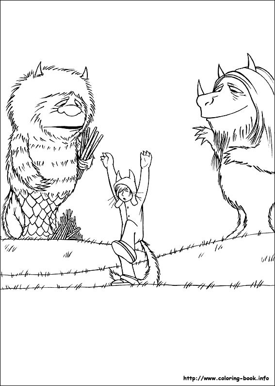 567x794 Where The Wild Things Are Coloring Sheets Go Digital With Us