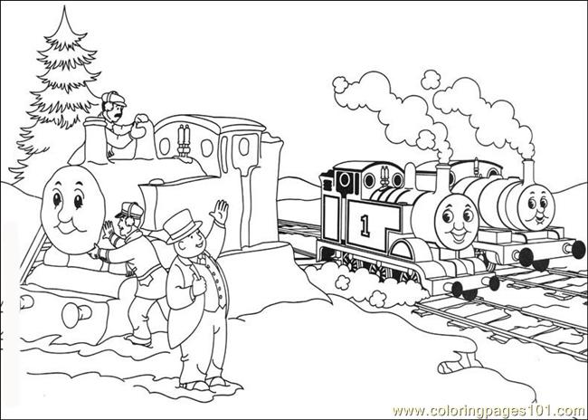 650x464 Thomas And Friends 11 Coloring Page