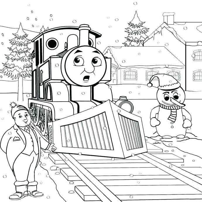 690x690 Thomas The Tank Engine Colouring Pages Gordon Train Printable