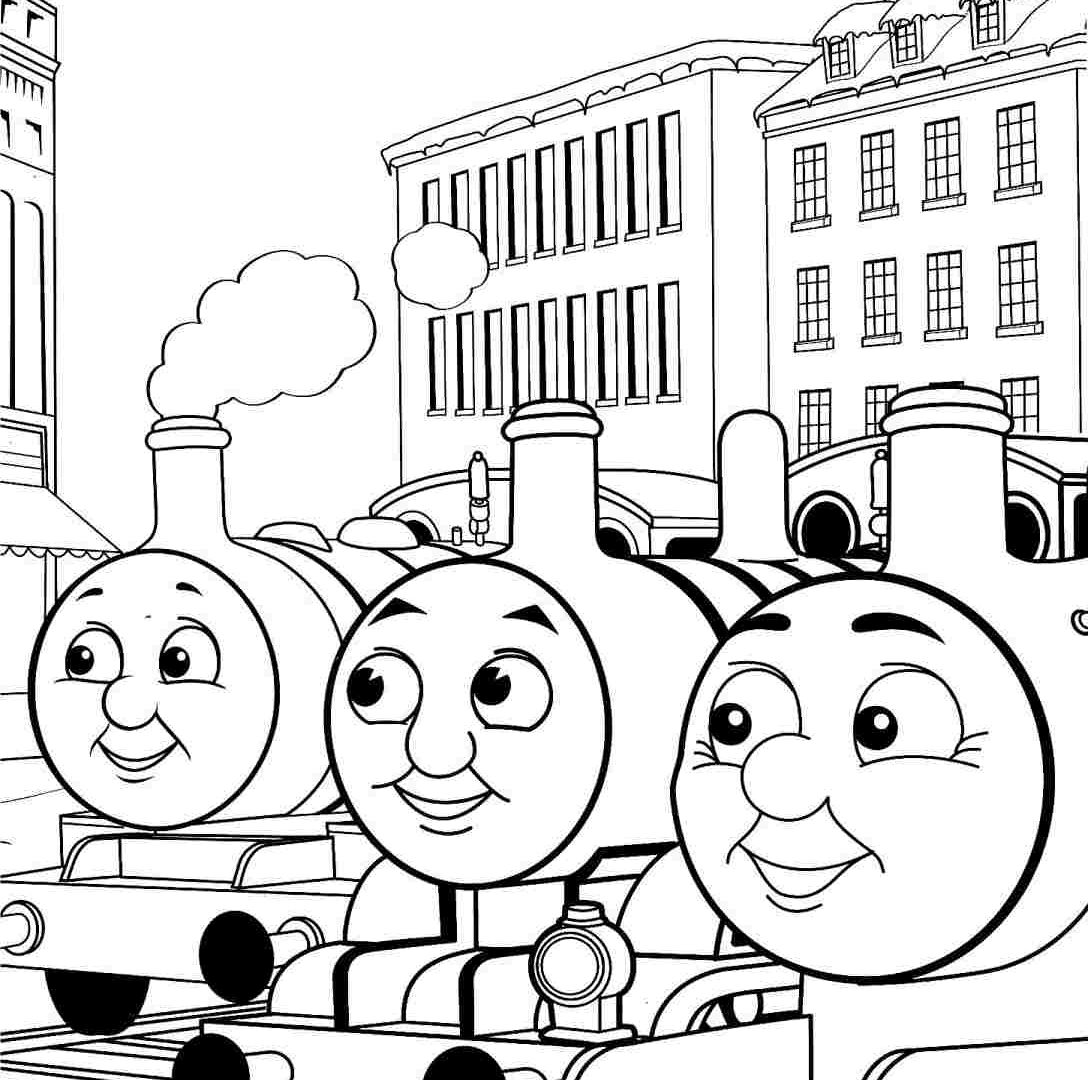 1088x1080 Thomas The Train Percy Xmas Coloring Kids Free And Friends Pages