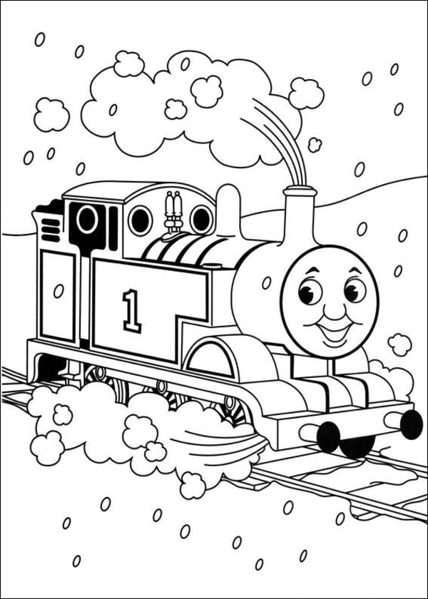 600x840 Thomas The Train Christmas Coloring Pages Thomas The Tank Engine