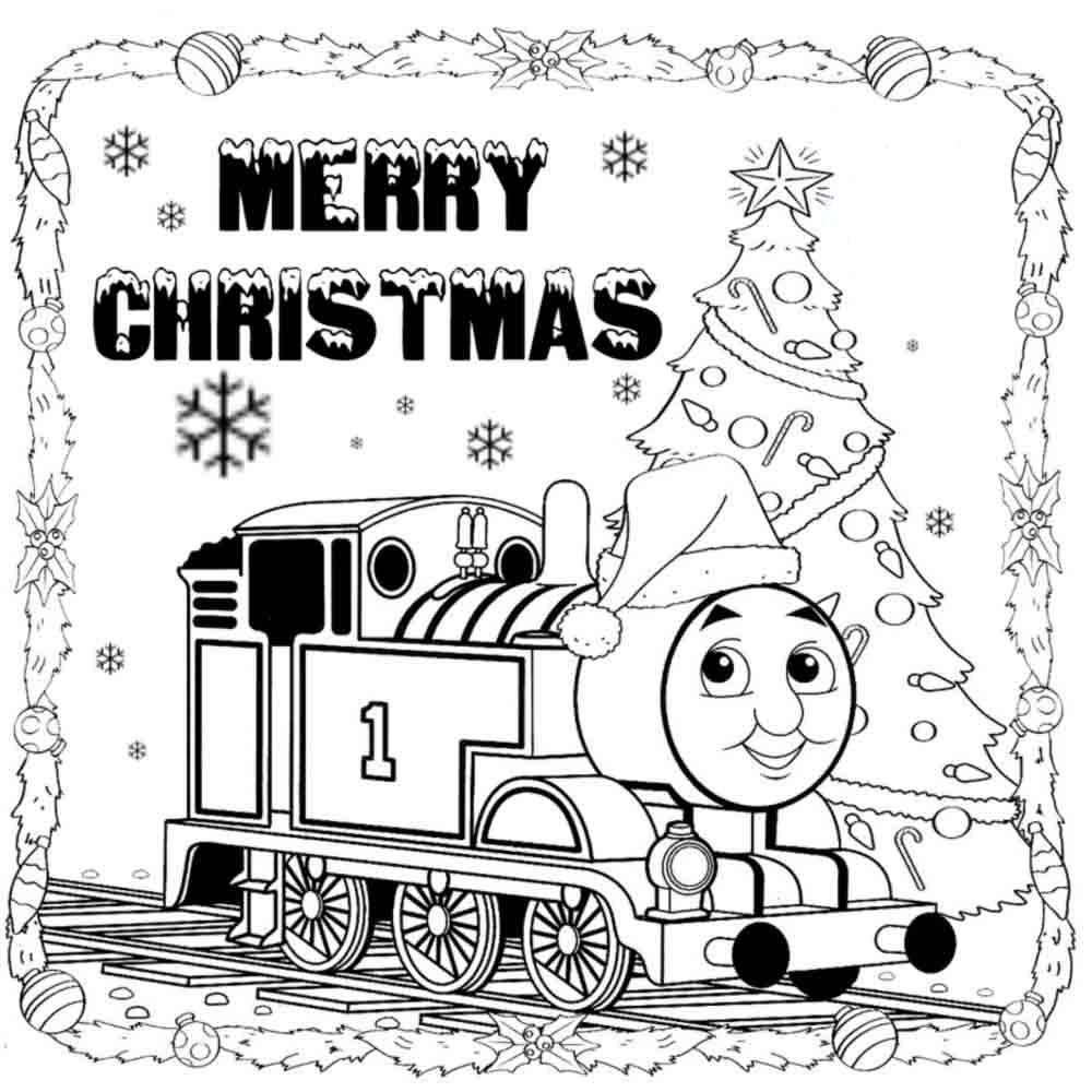 1000x1000 Coloring Page Thomas The Train