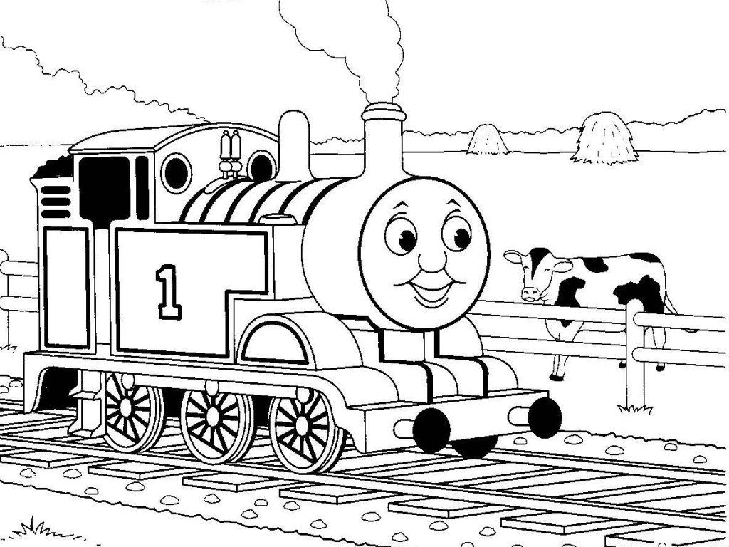 1024x768 Thomas The Tank Engine Coloring Page Qs5 James Coloring Pages