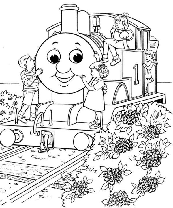 600x720 Train Coloring Pages 40 Free Thomas The Train Coloring Pages