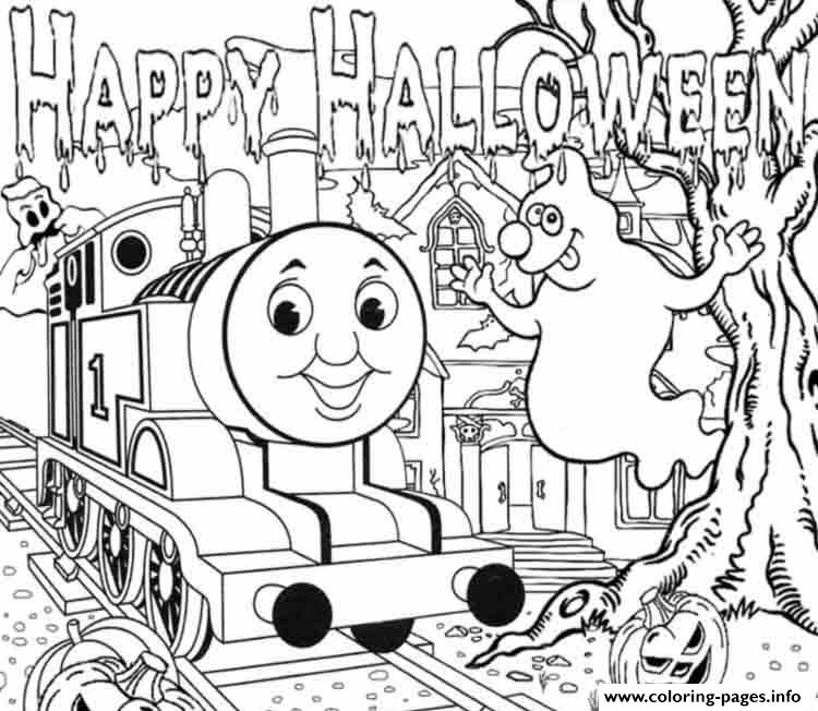 750x652 Halloween Full Page Thomas The Train Sac35 Coloring Pages Printable