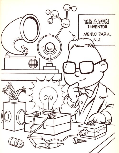 500x640 Thomas Edison Coloring Page