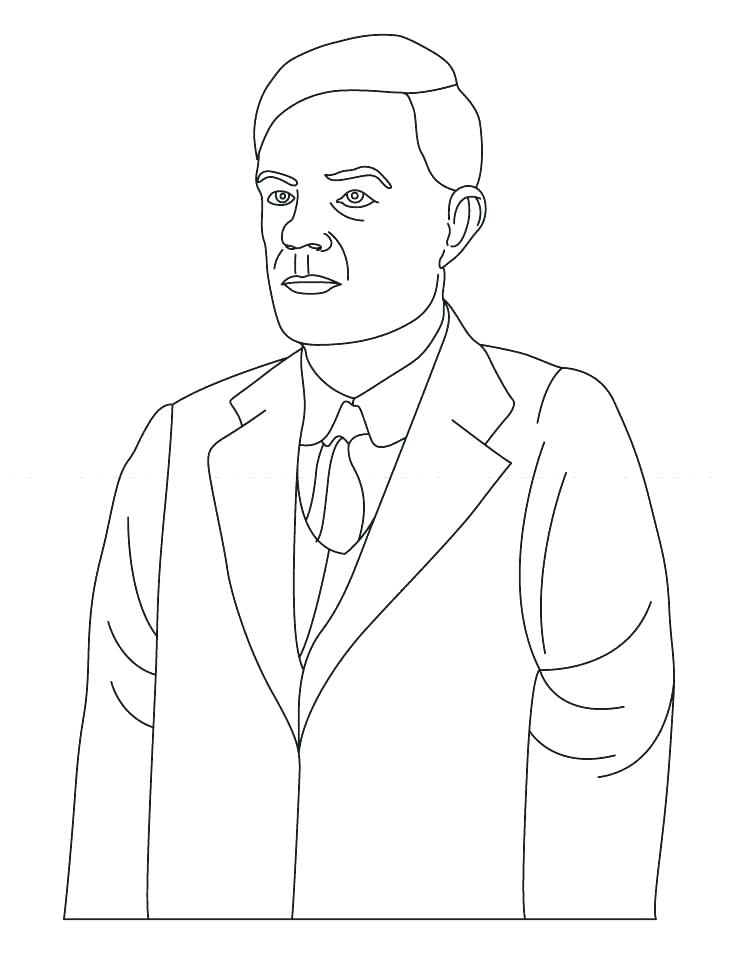 738x954 Thomas Alva Edison Coloring Pages Page