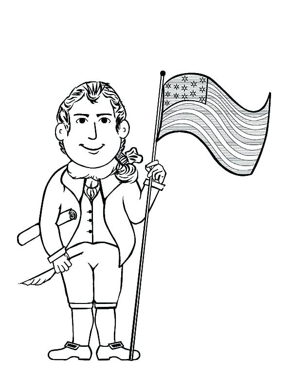 600x776 Thomas Jefferson Coloring Page Coloring Pages Coloring Book