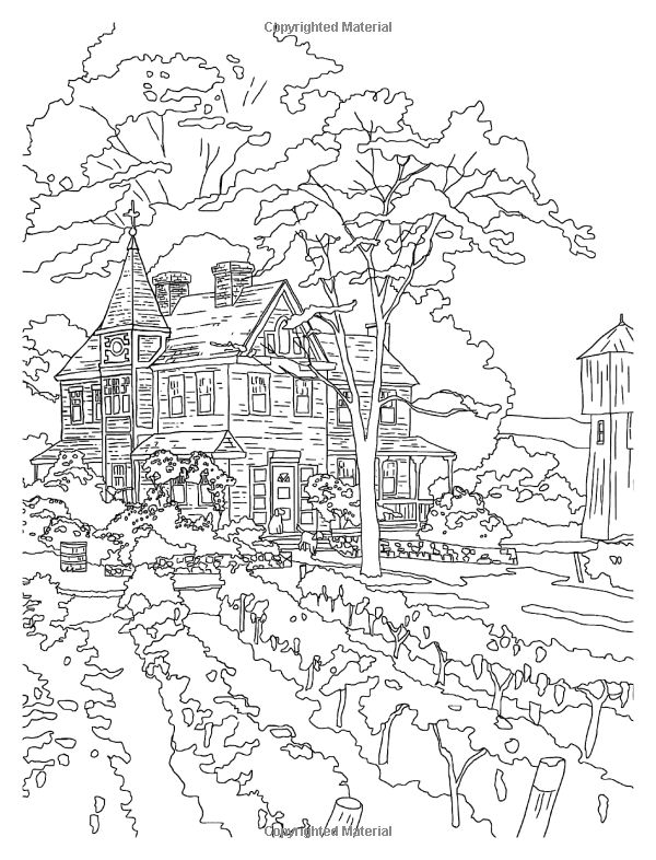 Thomas Kinkade Coloring Pages