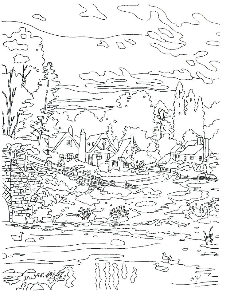 736x950 Thomas Kinkade Coloring Book Tank Engine And The Train Friends