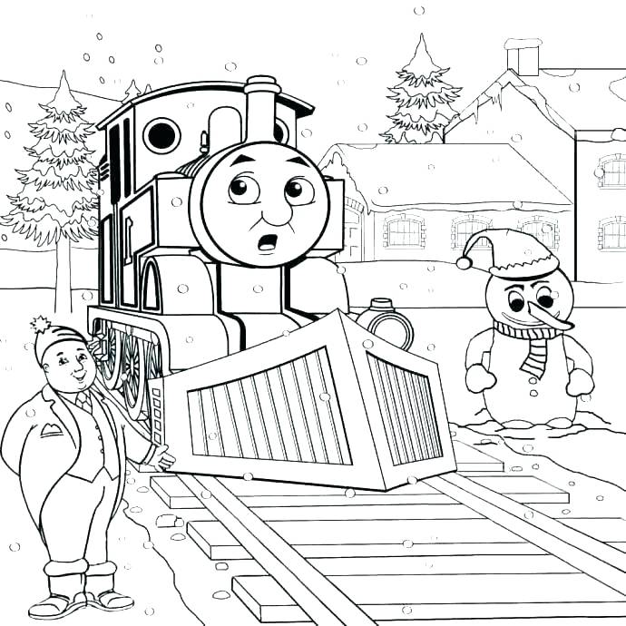 690x690 Thomas Coloring Pages