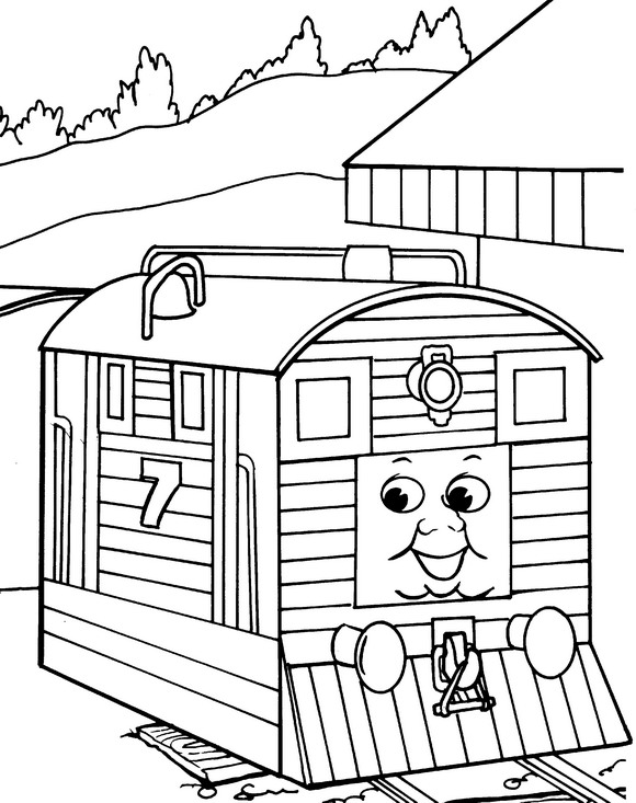 580x733 Kids N 56 Coloring Pages Of Thomas The Train