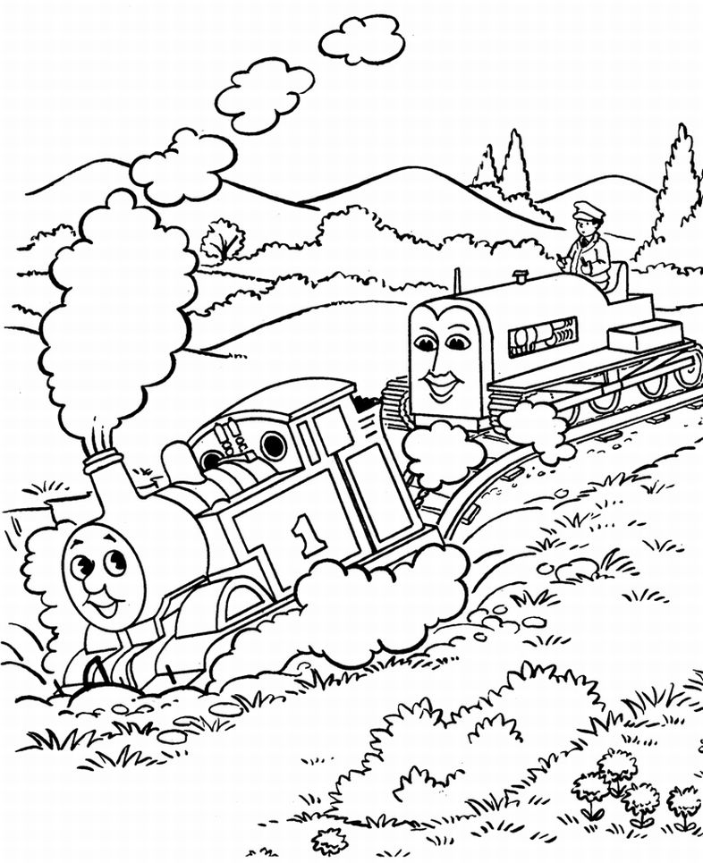 786x965 Thomas The Tank Engine Coloring Pages (6) Coloring Kids