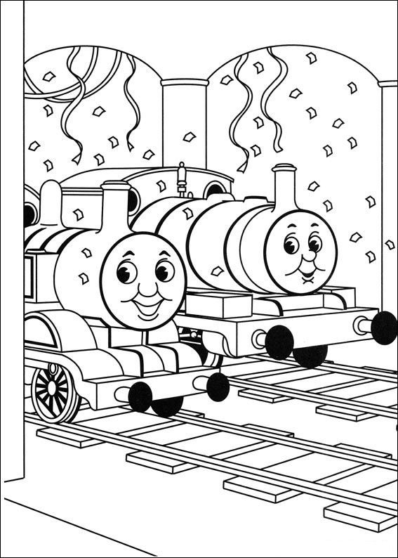 Thomas The Train Birthday Coloring Pages