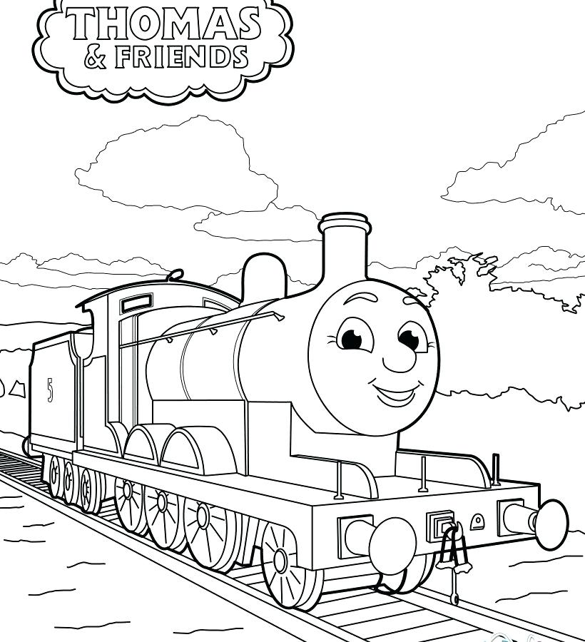 Thomas The Train Christmas Coloring Pages