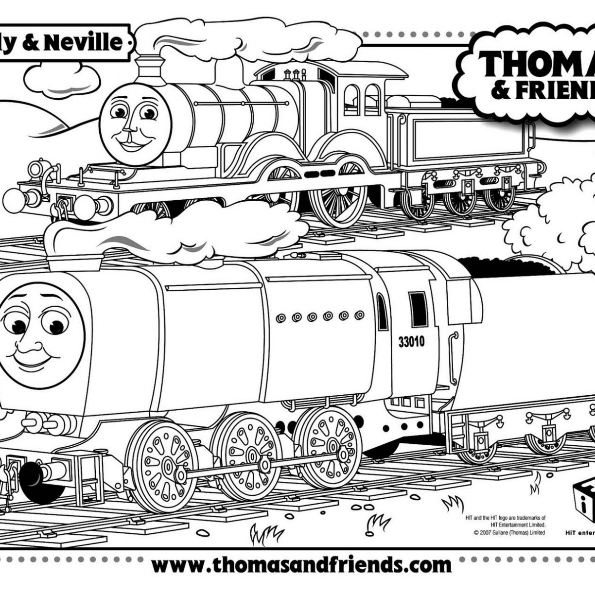 1224x1224 Gordon Thomas Friends Coloring Pages Hellokids And General Emily
