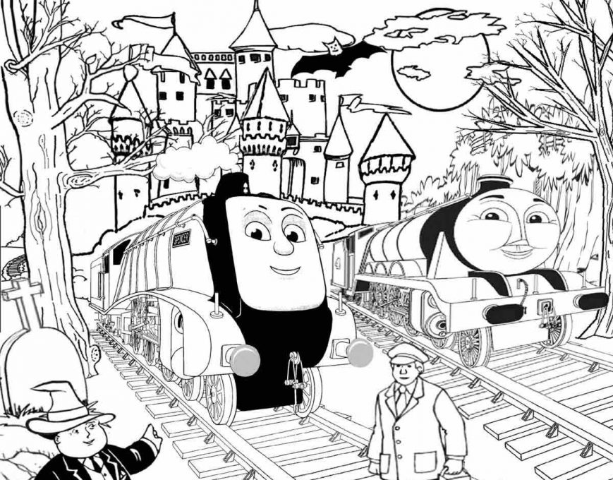 869x680 Thomas Coloring Pages Photos Design Train Christmas And Friends
