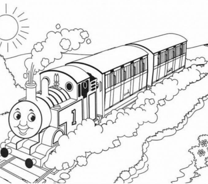 678x600 Thomas Coloring Pages Coloring Page