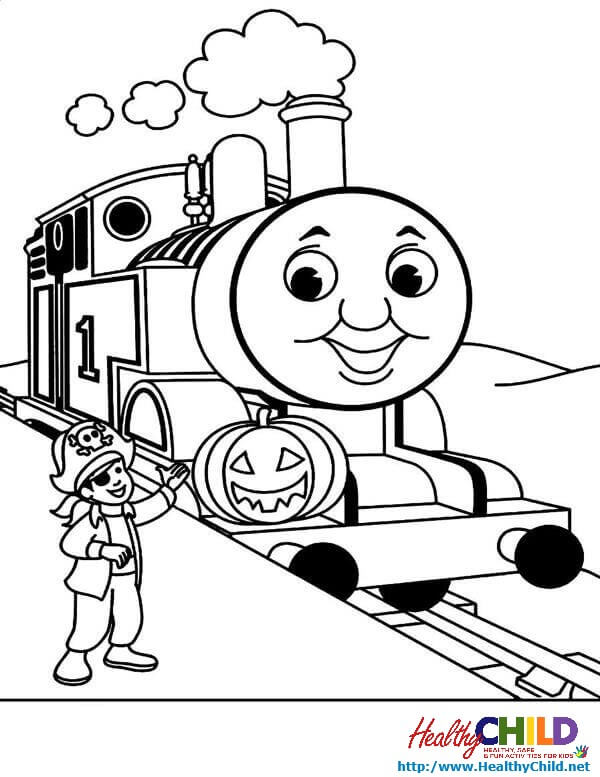600x777 Free Printable Train Coloring Pages The With Regard To Thomas Page