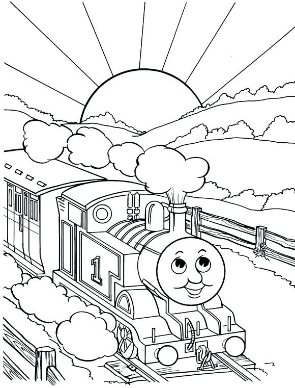580x761 Thomas Train Coloring Pages Amusing Train Coloring Pages About