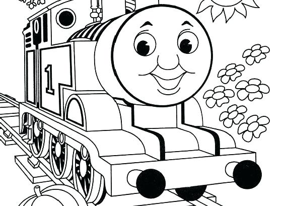 570x409 Thomas The Train Coloring Pages
