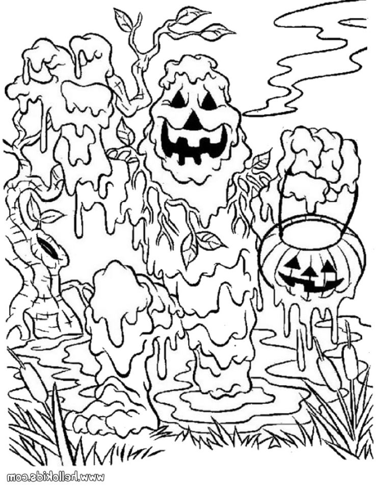 738x954 Scary Halloween Coloring Pages Printables Coloring Pages Kids