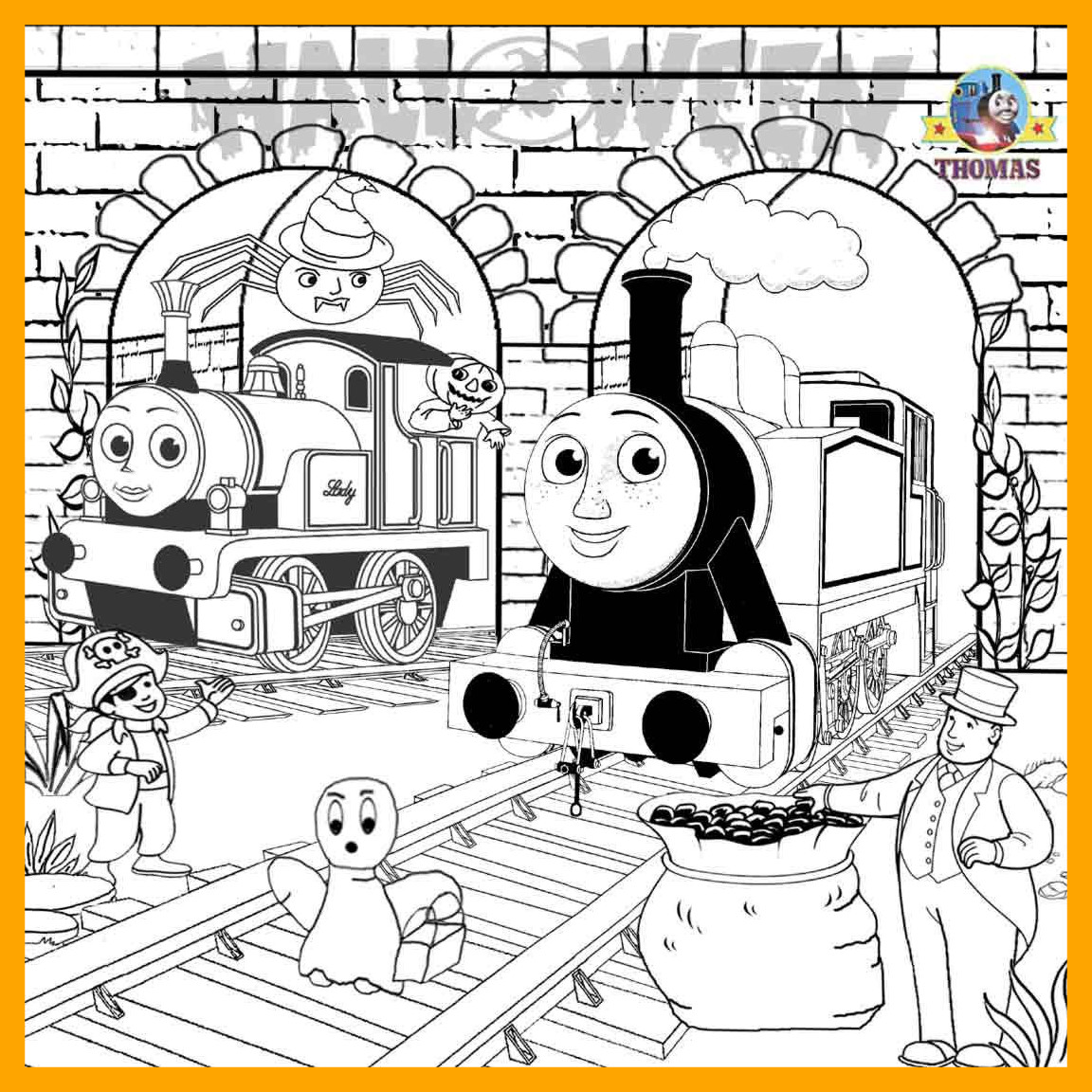 1152x1152 Stunning Thomas The Train Coloring Pages For Style And Engine