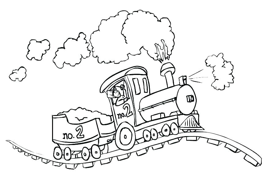 878x572 Coloring Pages Trains Train Coloring Pages Train Colouring Free