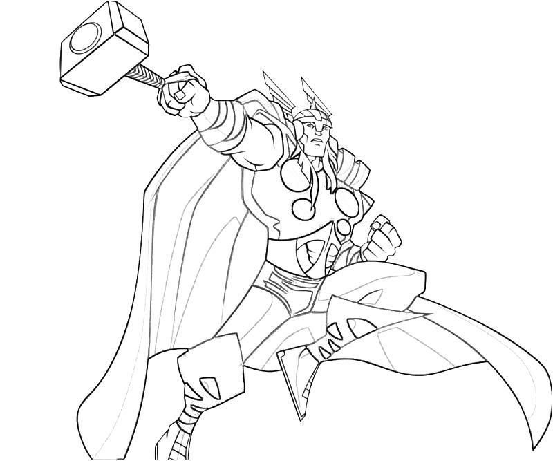 800x667 Free Printable Thor Coloring Pages For Kids Thor, Comic
