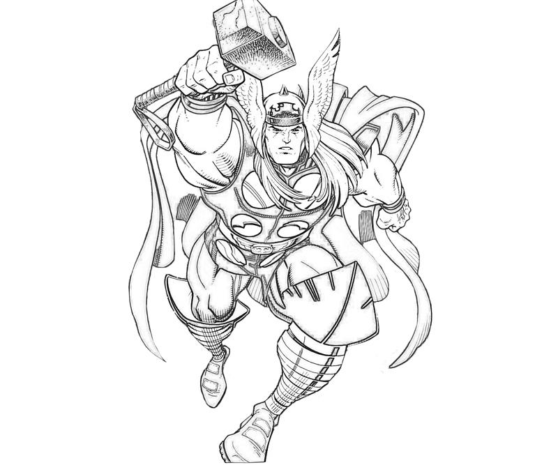 800x667 Marvel Thor Coloring Pages
